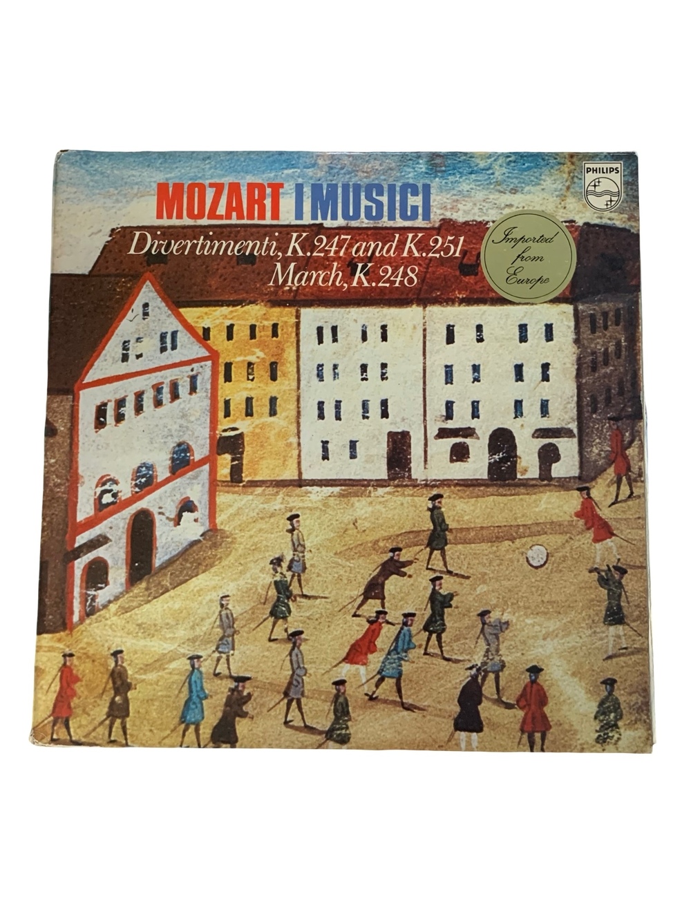 Mozart I Musici Divertimenti K.247 K.251 March K.248 Vinyl Record LP